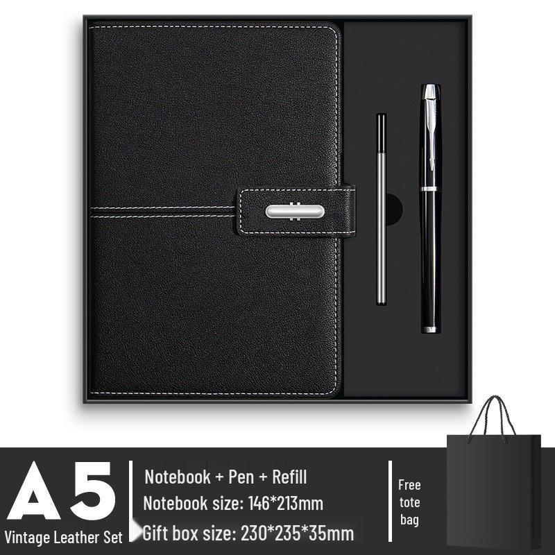 Corporate Gift Set: A5 Notebook, Thermos Cup, B5 PU Diary with Custom Logo