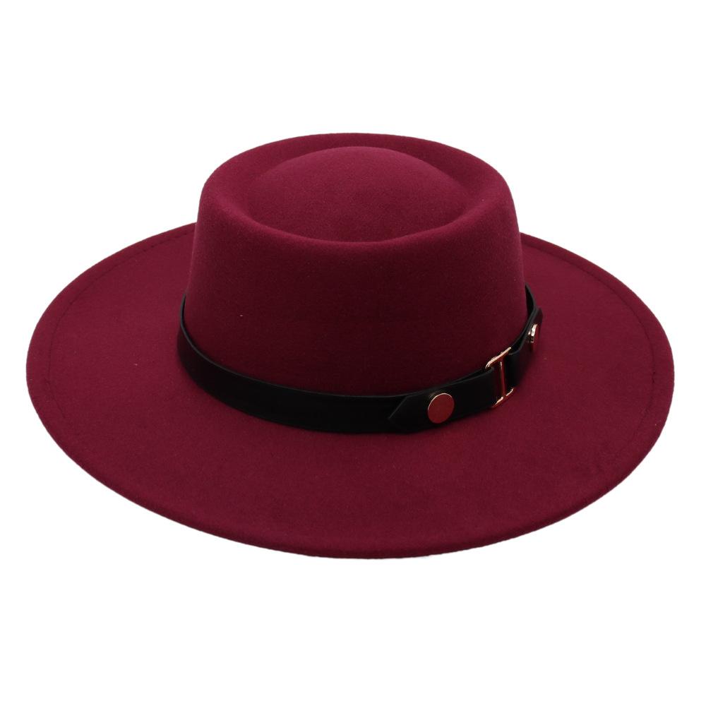 Nyugati Cowboy Kalap Szélvédő Kötél Jazz Kalap Velúr Vintage Felsőkallap Filc Kalap Gyapjú Kalap Férfiaknak és Nőknek