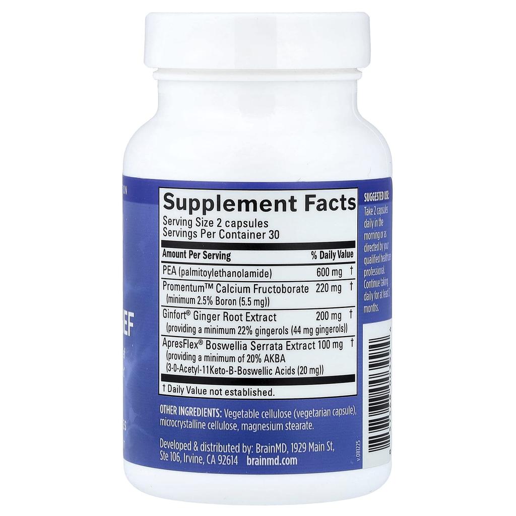 BrainMD, Smart Relief, 60 Veggie Capsules