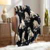 Digital Print Soft Skin Cute Pug Star Puppy Dog Lover Blanket Multi Blanket Product Material Flannel Conditioning Nap Blanket