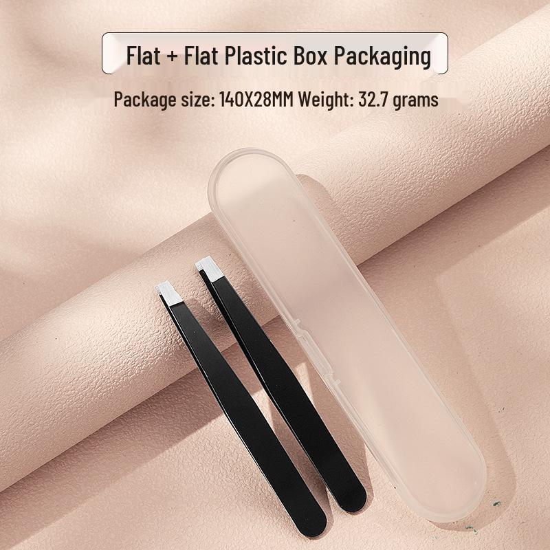 Stainless Steel 96-Piece Eyebrow & Beard Tweezers Set with Double Eyelid Stickers