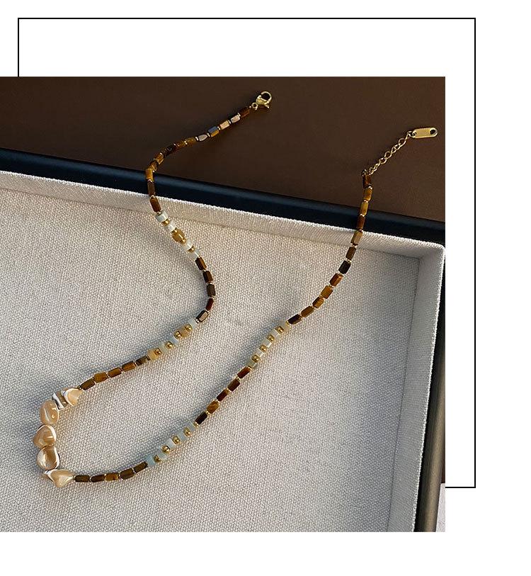 Handmade Retro Beaded Clavicle Chain Women's Necklace