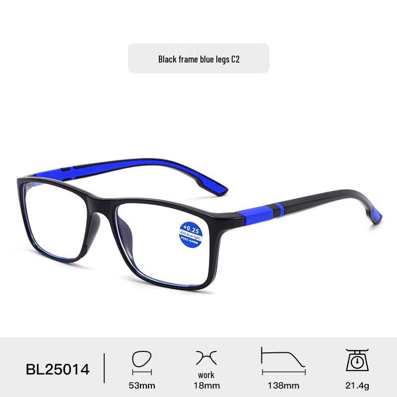 Anti-blue Light Photochromic Reading Glasses for Seniors - Stylish Unisex PC Frame