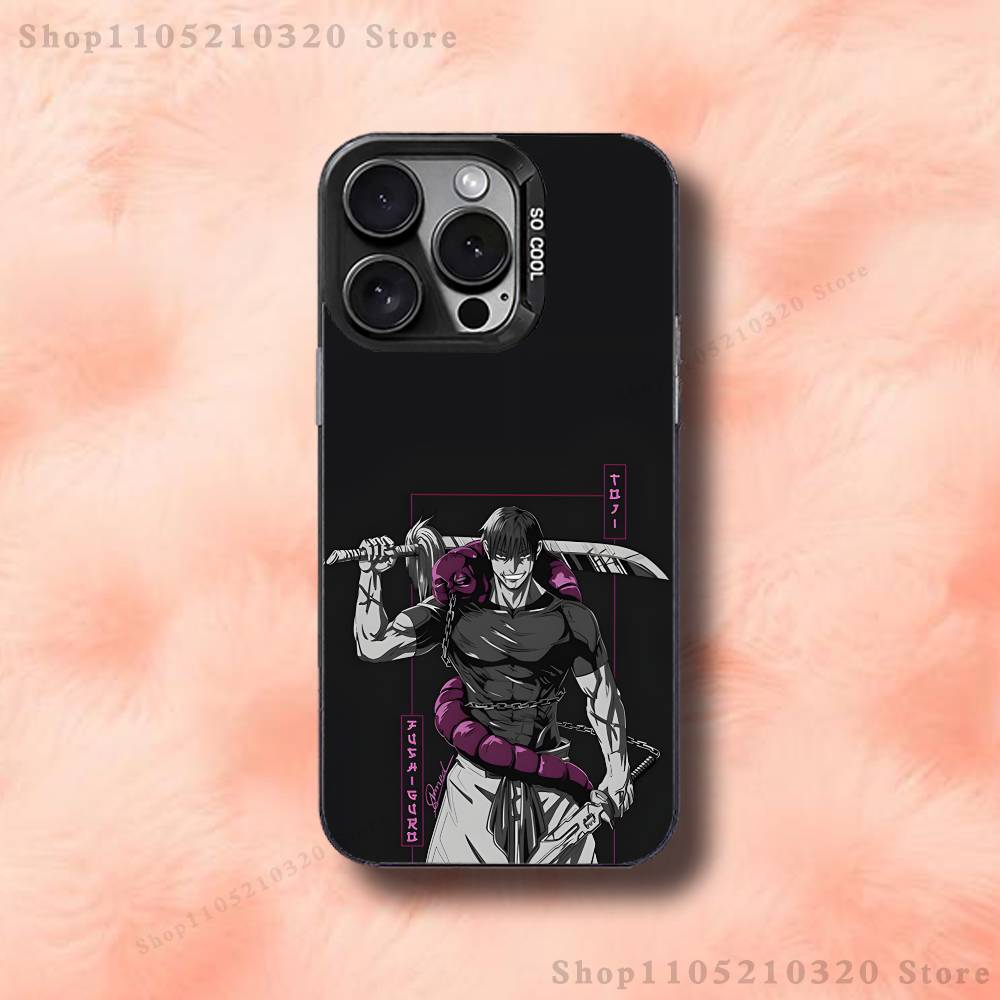 Toji Fushiguro J-Jujutsu Phone Case For iPhone 17,16,15,14,13,12,11,Pro,Max,Plus,E,Air,Mini Black Tpu Cover iPhone17air