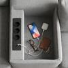 Recessed Power Strip 3 AC Outlets Fast‑Charge USB‑A USB‑C Built‑in Socket Desktop Power Hub for Desk Cabinet Conference Table