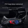 X7 Motorcycle Helmet Headset Stereo Bluetooth Hands Free Call Waterproof with Tri-Color Ambient Light Hard and Soft Headset