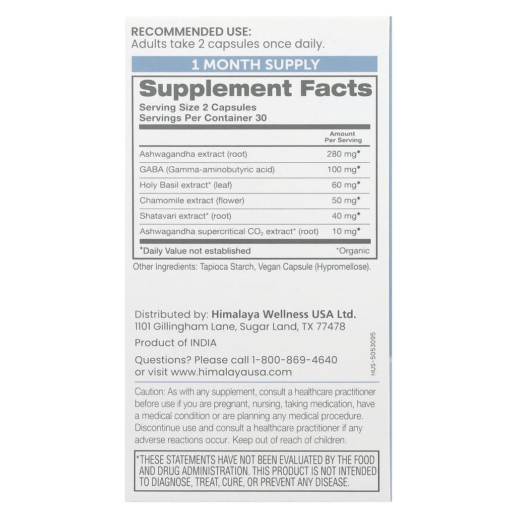 Ashwagandha + Relax, 60 Veggie Capsules