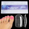 150 Pcs Toenail Forms Full Cover Clear Toenail Extension Full Cover Tips for Manicure   At Home