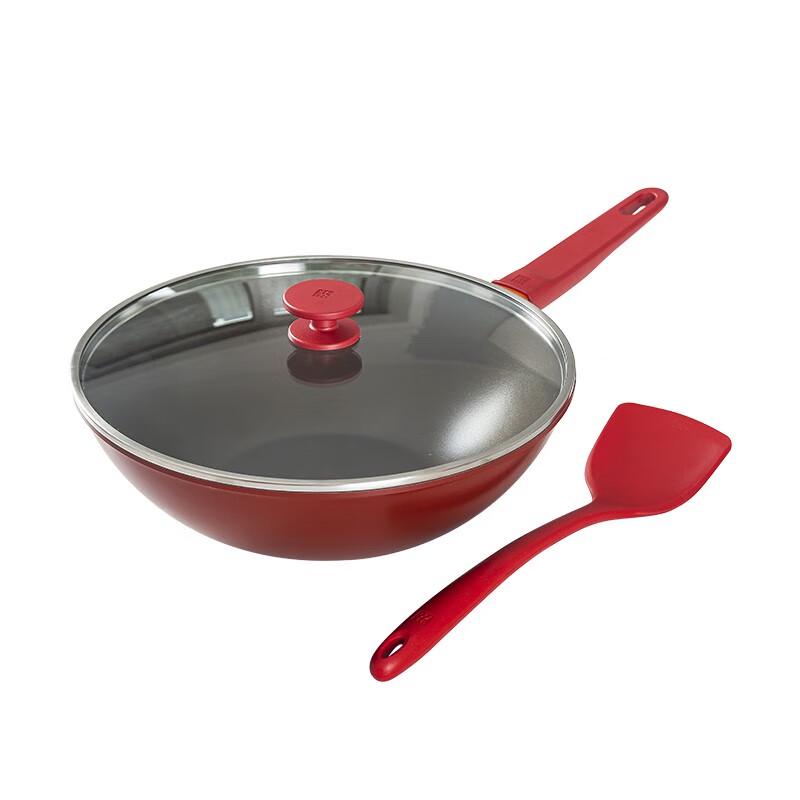 Zwilling NOW 30cm Pomegranate Non-stick Wok Set