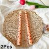 2Pcs Love Style Rich Colors Pattern Printing Smokeless Wedding Decoration Candlelight Dinner Long Candle Decoration Supplies
