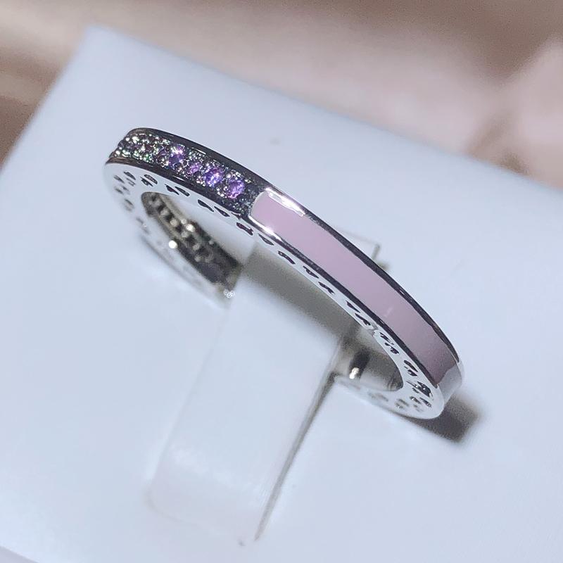 

Elegant And Exquisite Light Purple Drip Enamel Ring For Women 925 Stamp Purple Zirconia Party Birthday Jewelry Gift 9 фіолетовий