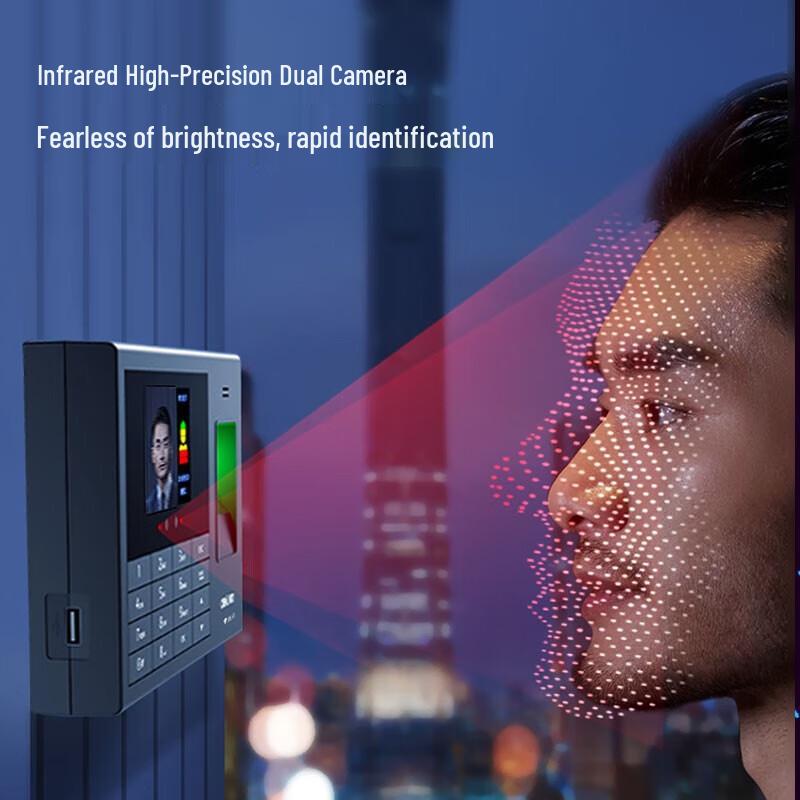 Deli Smart Cloud Attendance Machine CN plug (adapter included)