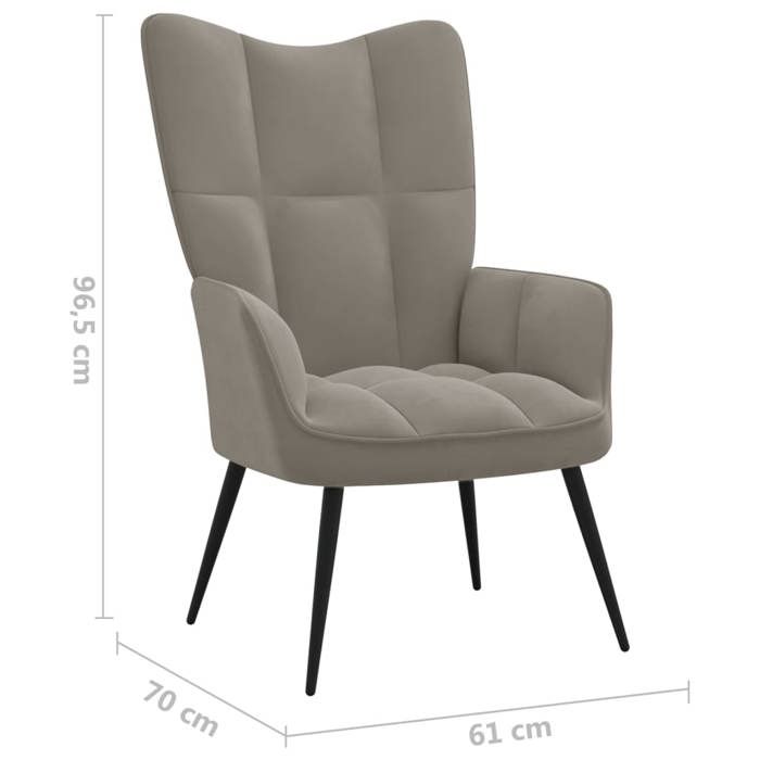 VidaXL Chaise de Relaxation avec Repose-pied Fauteuil de Détente Siège de Relaxation Chaise de Détente Salon Salle de Séjour 328084