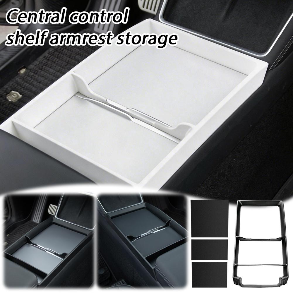 Updated Central Control Rack For Tesla Model 3/Y/YL Storage Box Armrest Box Storage Box Accessories