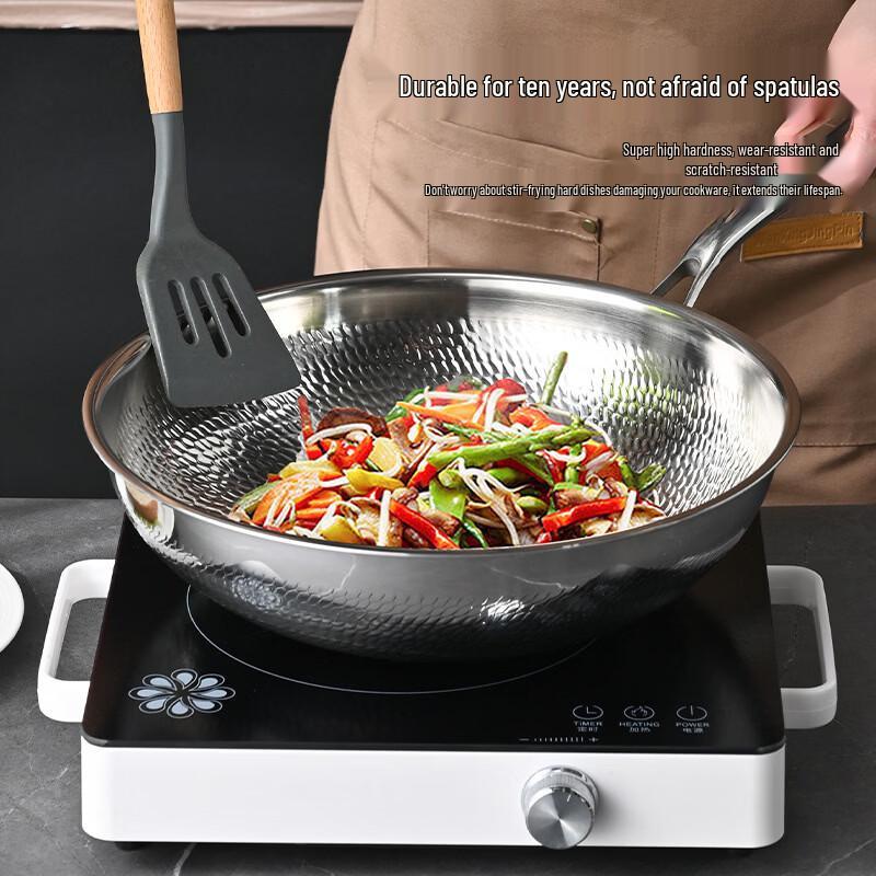 Zhuchuang Jingpin 32cm Gehämmertes Titan Wok