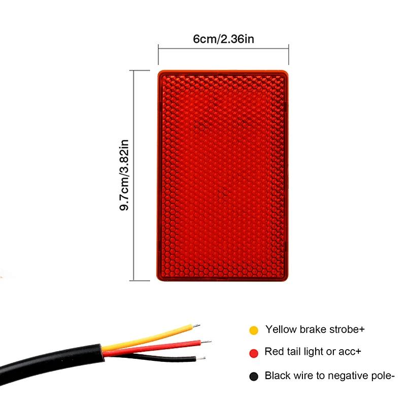 Motorcycle LED Car Brake Light Flashing Light LED Rear Taillight Safety Lamp Light Car LED Signal Lamp F1 Style DRL 12V Fog Lamp