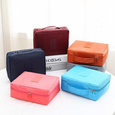 Waterproof Double-Layer Travel Cosmetic and Toiletry Bag