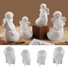 3D Heart Wings Angel Silicone Scented Candle Mold DIY Girl Sculpture Gypsum Decor Handmade Human Resin Mold for Birthday Gifts
