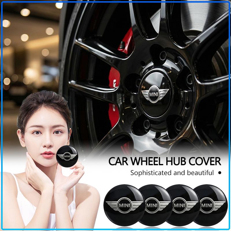 4 Stück 60mm Auto Radnabenkappe Felgenabdeckung Für MINI Cooper One S Clubman R50 R53 R56 R60 F55 F56 R57 R58 R59