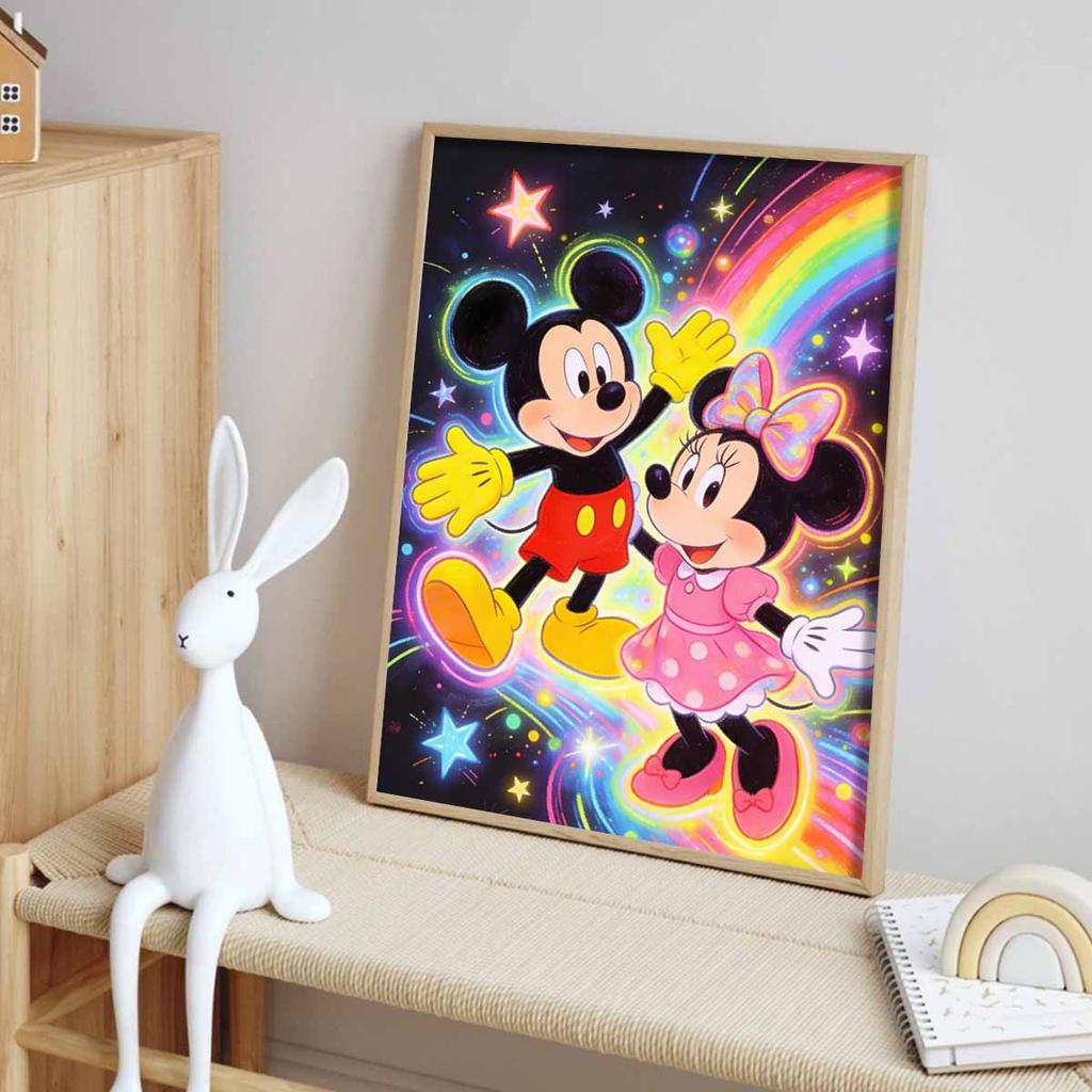 Disney Diamonds Full Diamond Art Painting Kit Mickey Minnie Magical Home Decor
