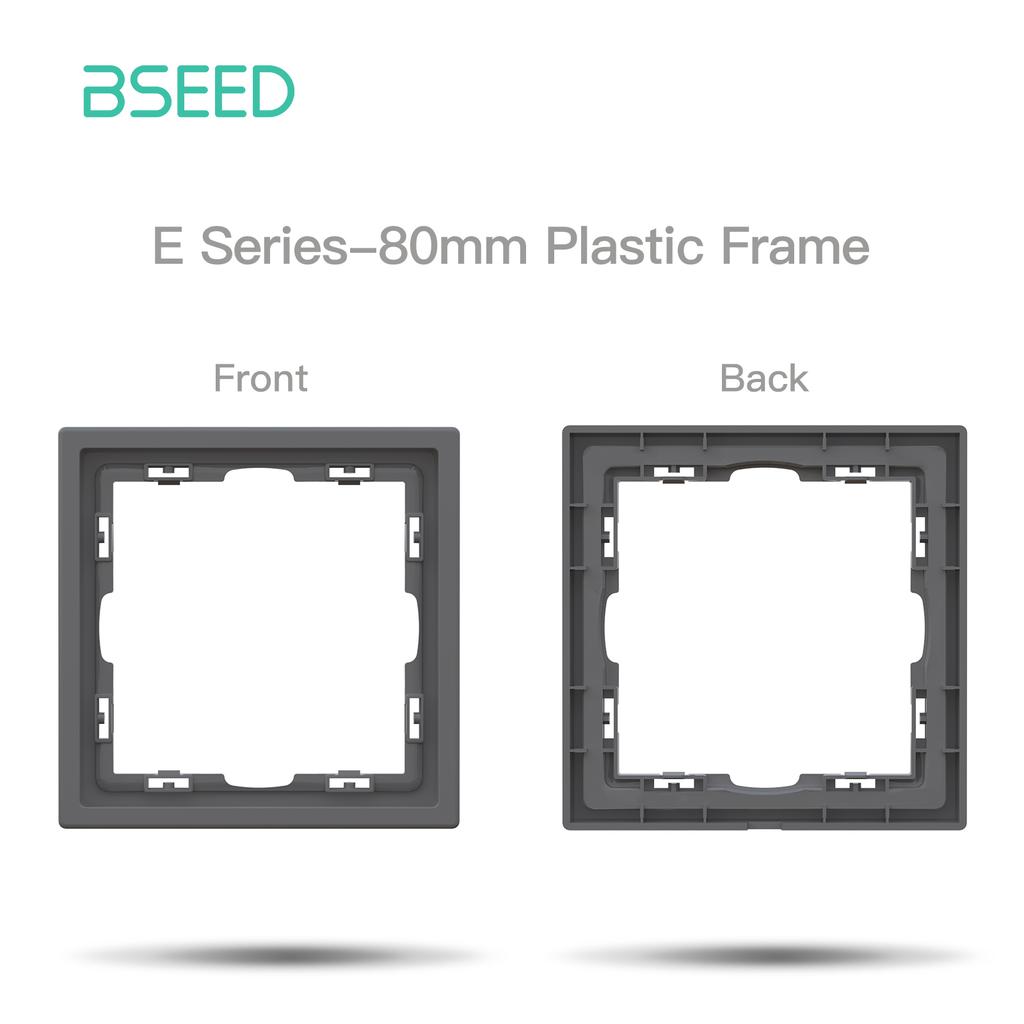 BSEED DIY Button Curtain Switch Module EU Socket With Waterproof Cover Part Large Switch Plastic Frame Combination E Series