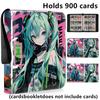 Hatsune Miku 400pcs/900pcs Card Album Book Folder 4/9 Card Slots Collections Zipper Double Pocket Zipper Card Binder Holder