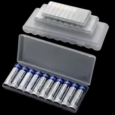 Wasserdichte Mehrfachschlitz-Batterieaufbewahrungsbox, Kunststoff-Batteriebox, Reise-Aufbewahrungsbox, Zur Aufbewahrung von AA-, AAA- und 18650-Batterien.