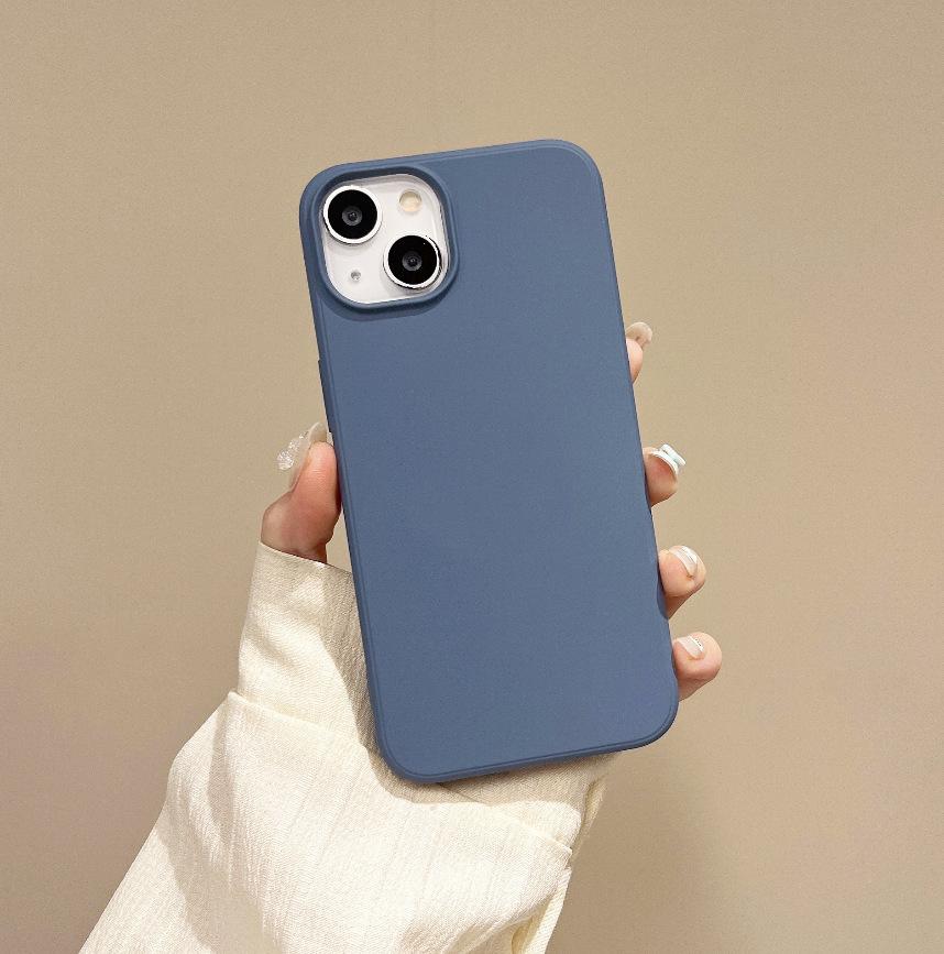 Apple 15 Pro Max Magnetic Animated Silicone Phone Case, Solid Color Skin-Feel, Frosted Protective Cover