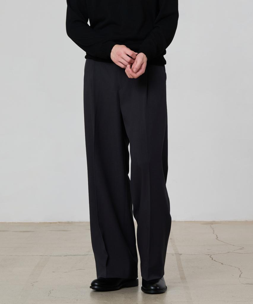 HYOJI Single-Pleat Wide Slacks (All Seasons, Summer - 8 Colors)