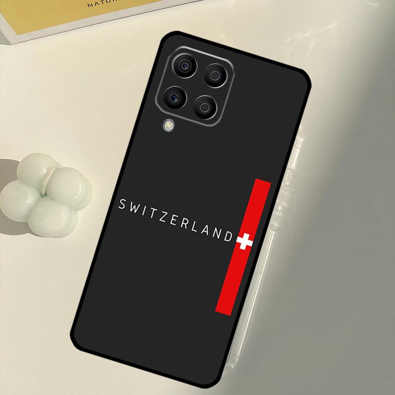 Switzerland Swiss Flag For Samsung Galaxy M16 M06 M12 M55 M15 M35 M14 M34 M54 M11 M21 M31 M13 M33 M53 M32 M52 Case