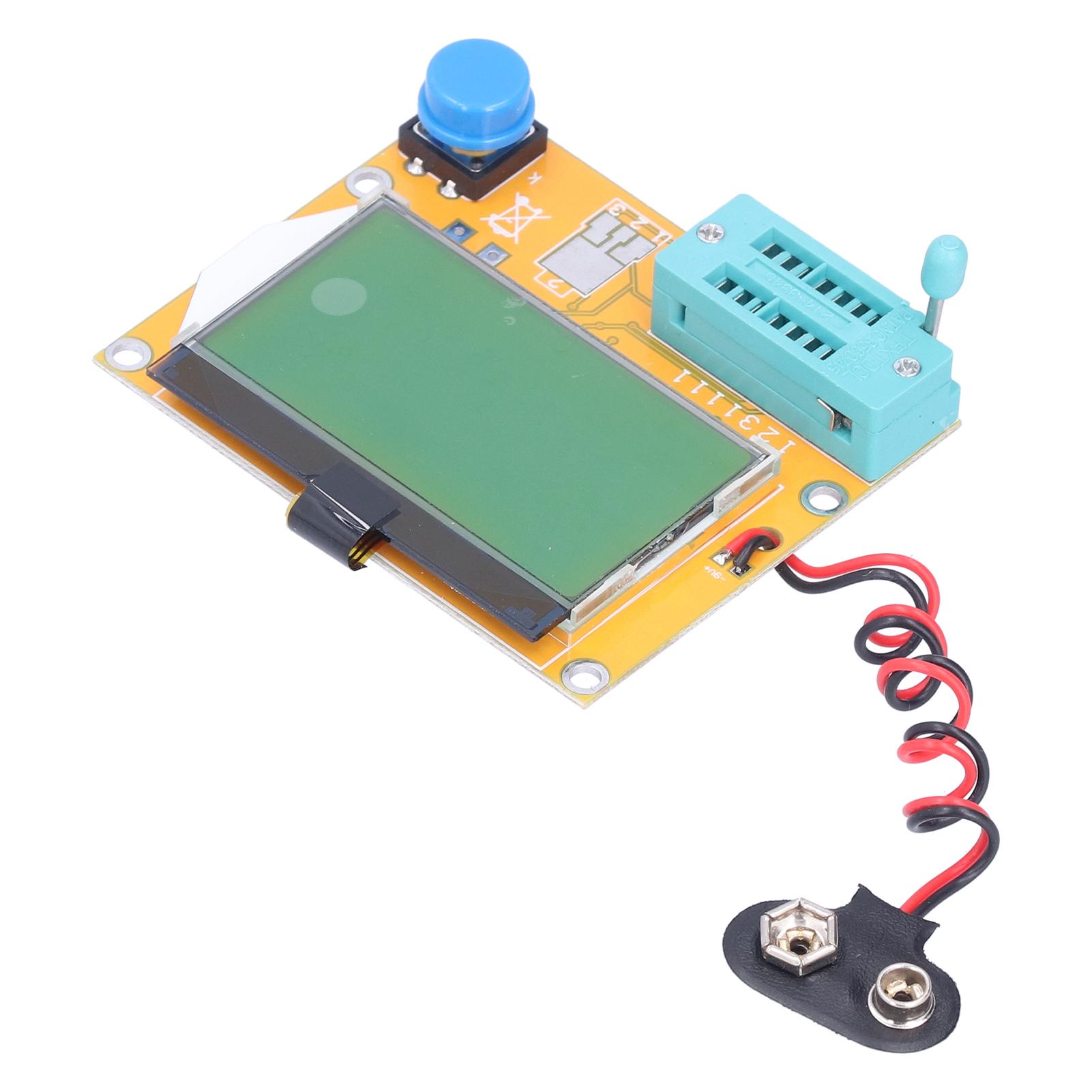 

Тестер транзисторів РК-дисплей з підсвічуванням Прилад для вимірювання ємності Модуль перевірки Детектор