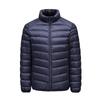 Winter New Men's Korean Style Stand-up Collar Solid Color Thin and Warm White Duck Down Down Jacket Trendy Couple Versatile Coat