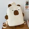 Korean Style Capybara School Bag Large Capacity Cartoon Students Book Bag  Outdoor
