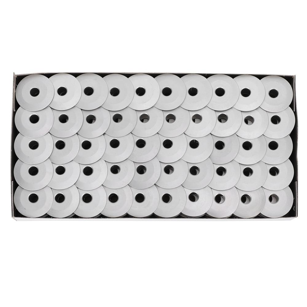 100pcs Aluminum Industrial Sewing Machine Bobbins 6-5 Oblique Aluminum Bobbins  Industrial Sewing