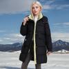 Down Cotton Clothes Women's Live Hats Medium and Long Slim and Thin Thickened Cotton-padded Jackets