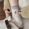 Female Spring and Autumn Fashion New Cartoon Tube Stack Socks