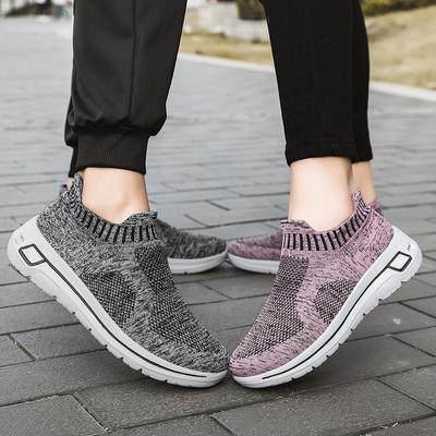 New Summer Mesh Shoes Mesh Shoes Men and Women Couples One-pedal Socks Mouth Korean Version Fashion Middle-aged and Elderly Shoes