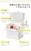 Hagiwara Makeup Box Cosmetic Box Cosmetics Makeup Tools Storage But Drawer Mirror Lightweight Width 26 X Depth 19 X Height 31 White [Compact