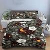 Moons, stars, flowers, leaves. Bedding sets Duvet cover sets Duvet covers Pillowcases(1 * Duvet Cover 2 * Pillowcases without duvet insert)