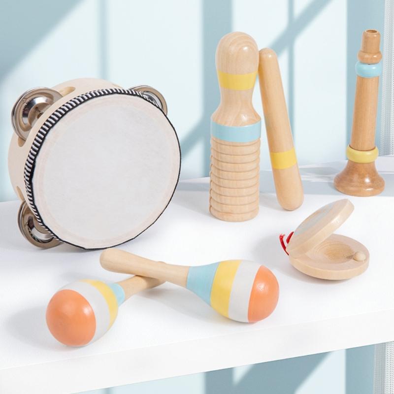 Wood Music Instruments Preschool Educational Toy Music Enlightenment for Early Learning and Rhythm Skills