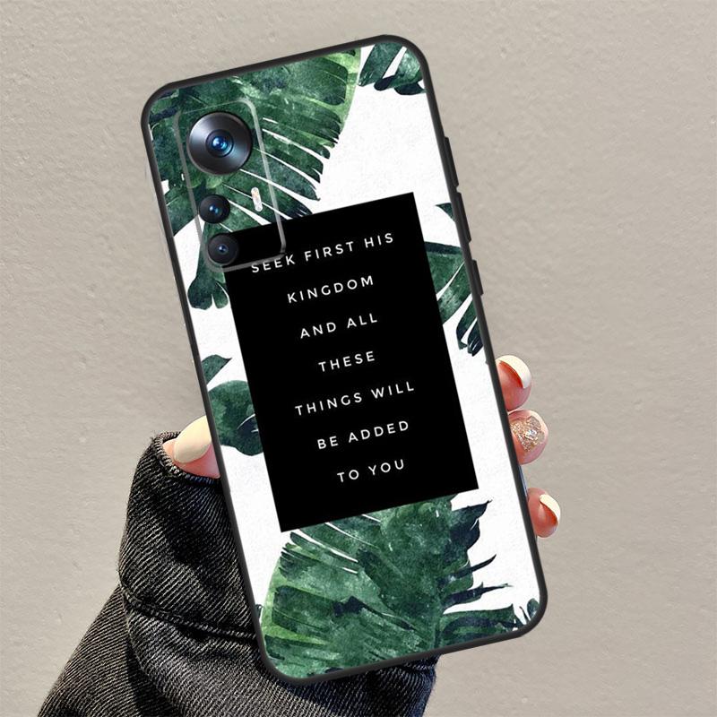 Bible Jesus Christ Christian Quotes Capa For POCO F5 X5 X3 Pro M6 M5s X4 F4 GT F3 Case For Xiaomi 13 Lite 11T 12T 12 Pro 12X