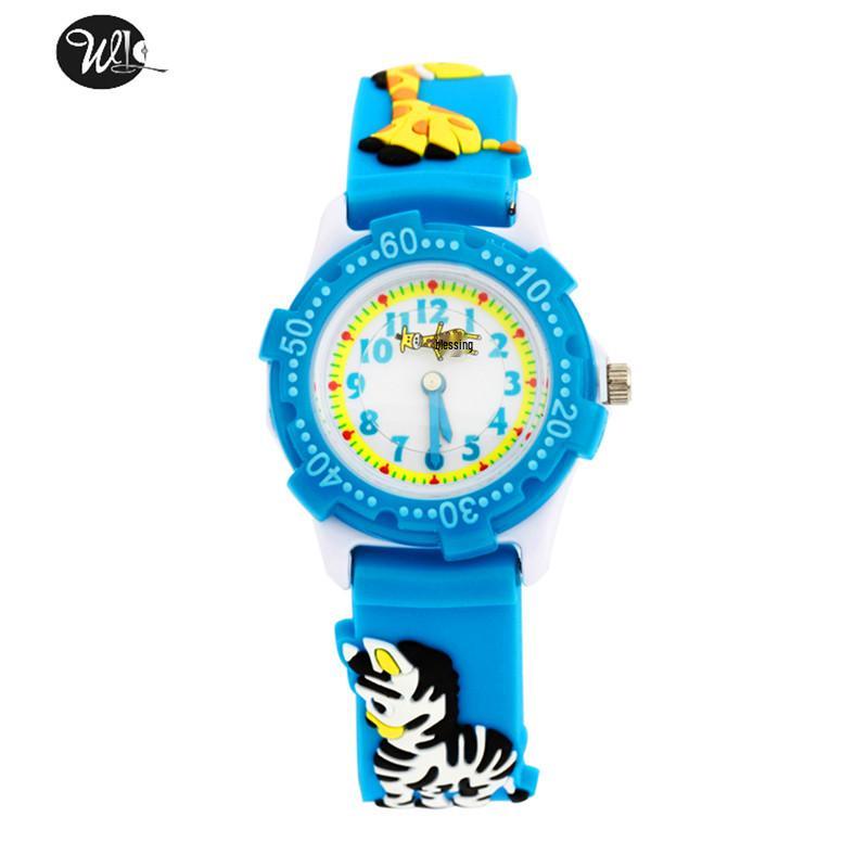 Children's 3D Cartoon Quartz Silicone Waterproof Watch