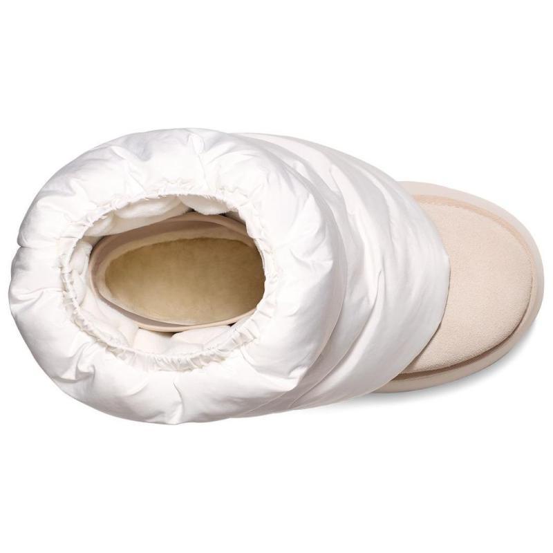 UGG Classic Mini Dipper Puffer Boot White Ceramic Women's Sneakers 1158275-WCRM