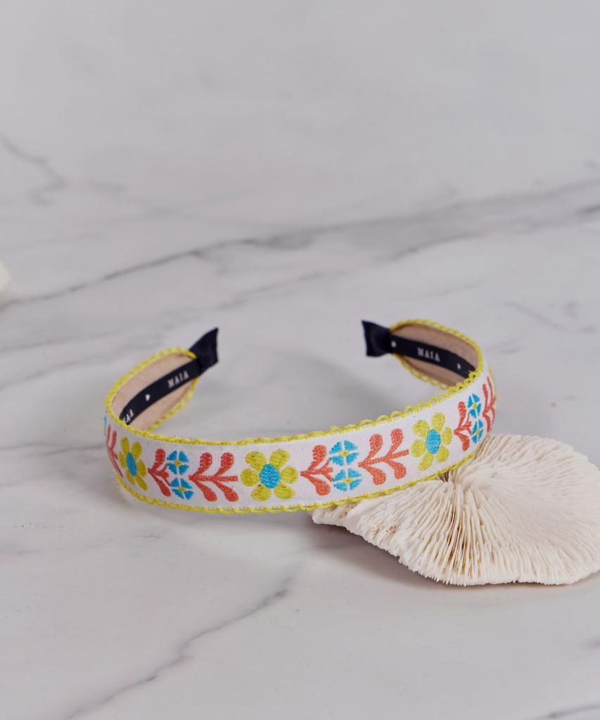 Maia Flower Headband P-Yellow