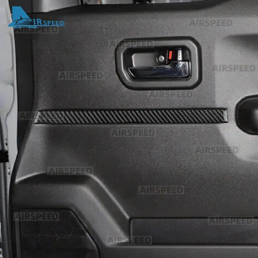 Real Soft Carbon Fiber Sticker For Suzuki Jimny JB74 JB64 2019 2020 2021 2022 2023 2024 2025 LHD RHD Car Door Decor Trim