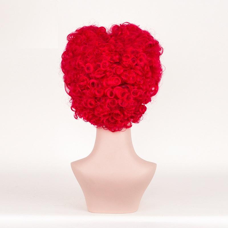 Enchanting Alice In Wonderland Queen Of Hearts Burgundy Curls Wig For Spectacular Cosplay
