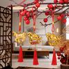 2026 Horse Ornament Chinese New Year Decoration Year of The Horse Zodiac Animal Tassels Charms for Bonsai Car Rearview Mirror