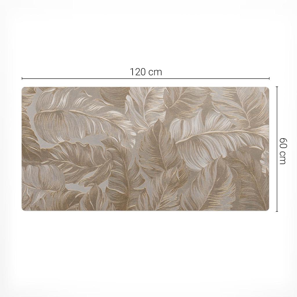 Wytrzymała Mata Pod Sprzęt Dla Graczy Liście W Delikatnym Stylu 120X60 Cm