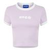 Hugo Womens/Ladies Cotton Ringer Crop T-Shirt