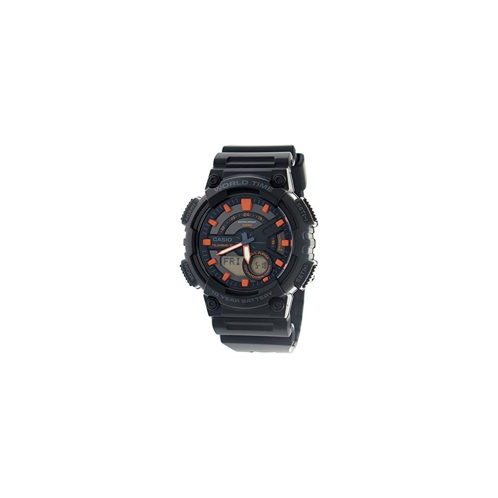 Casio AEQ-110W-1A2 Men s Quartz Watch Black Rare Import Model